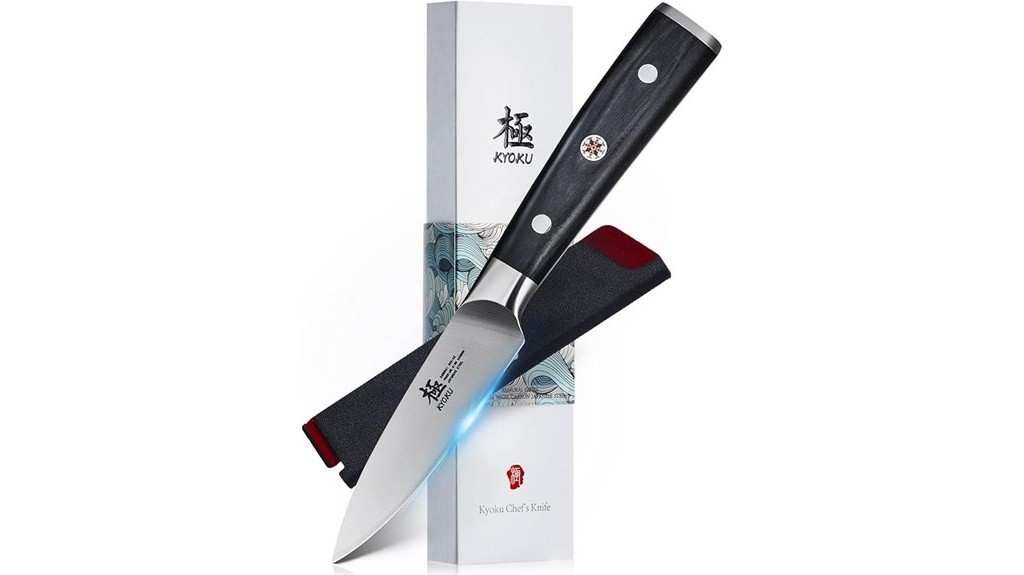 samurai paring knife pakkawood