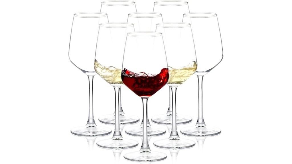 set of 8 wine glasses