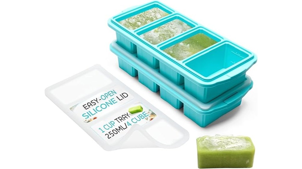 silicone ice cube trays