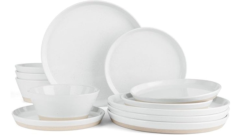 speckled dinnerware set
