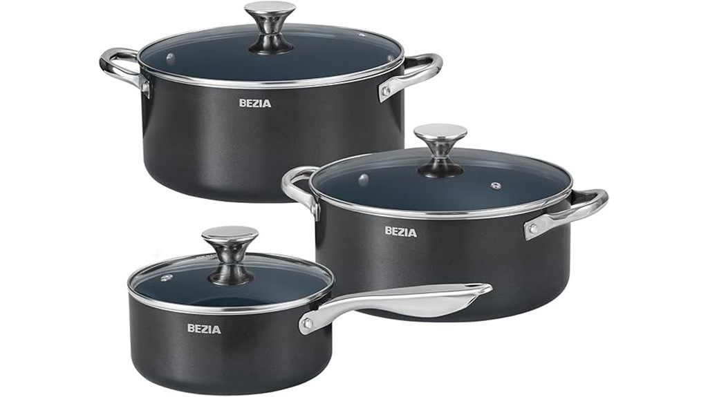 stackable induction cookware set