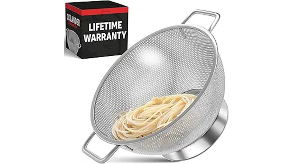 stainless steel cooking colander