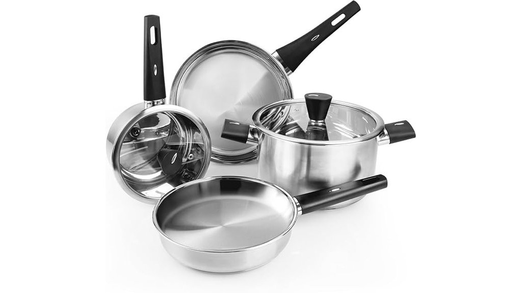 stainless steel cookware set