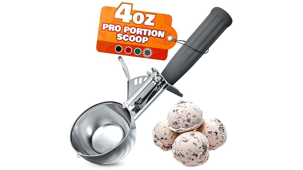 stainless steel ice cream scoop