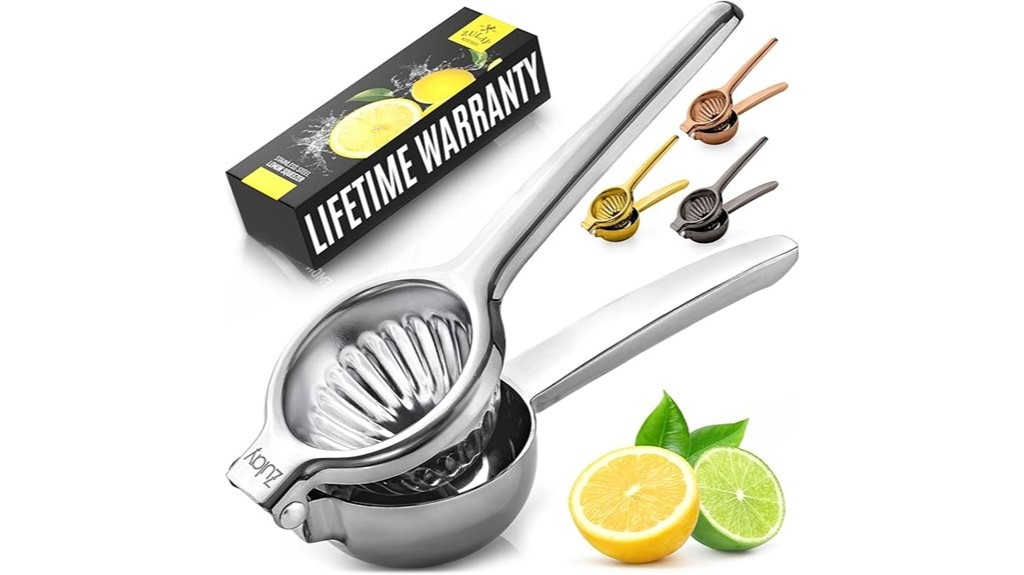 stainless steel lemon squeezer