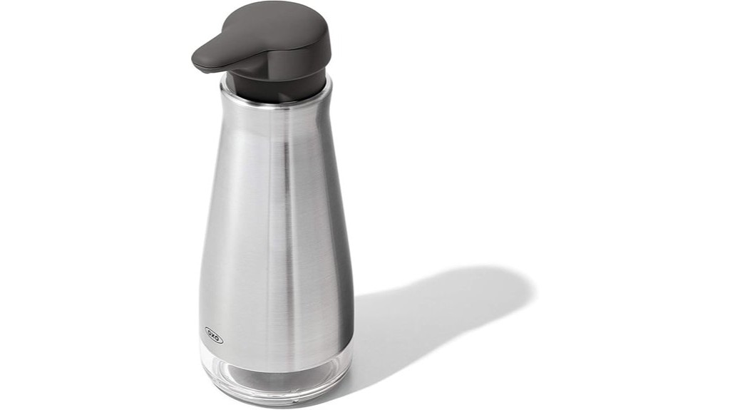 stainless steel soap dispenser