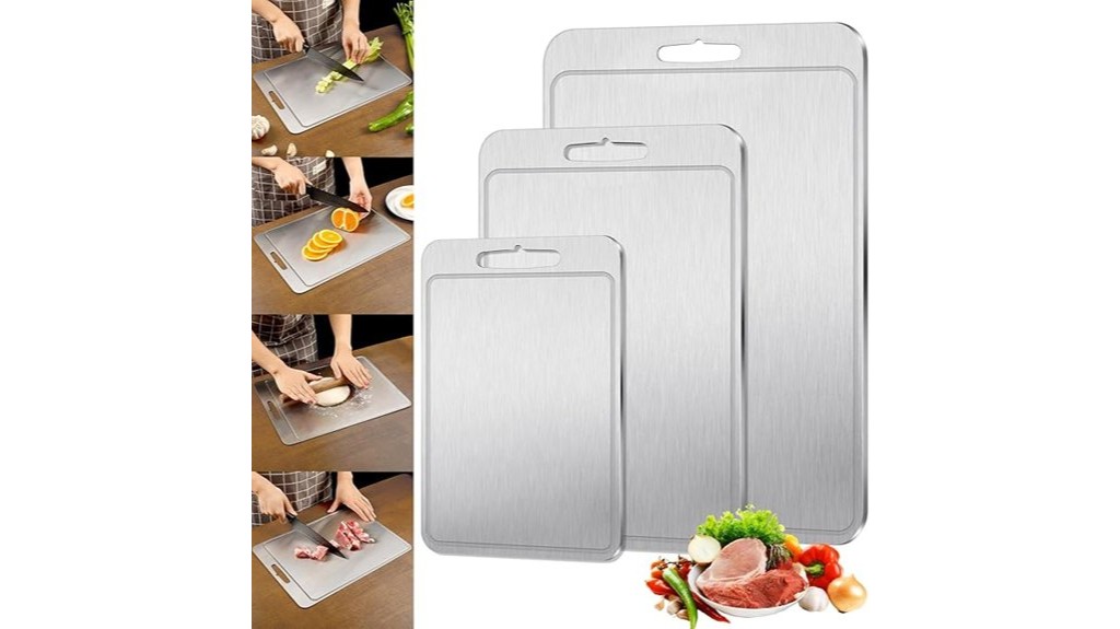 titanium cutting boards set