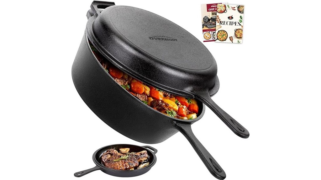 versatile cast iron cookware