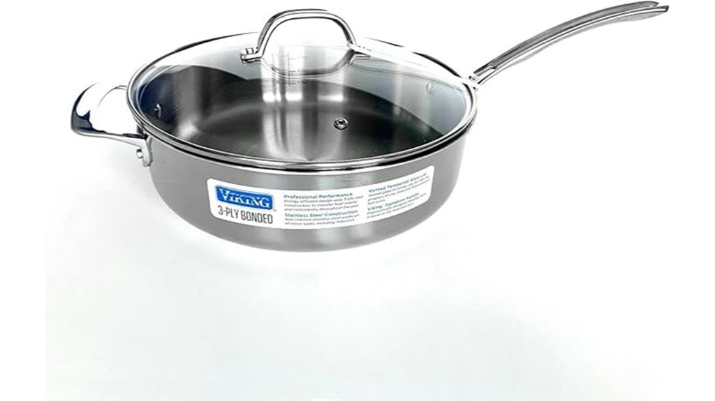 viking stainless steel saut pan