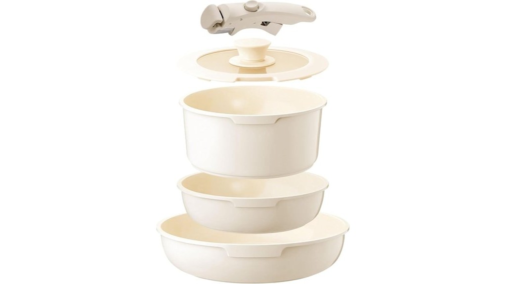 white ceramic cookware set