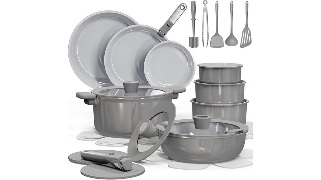 27 piece nonstick cookware set