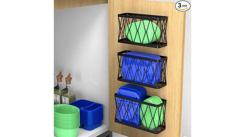 adhesive kitchen cabinet organizer