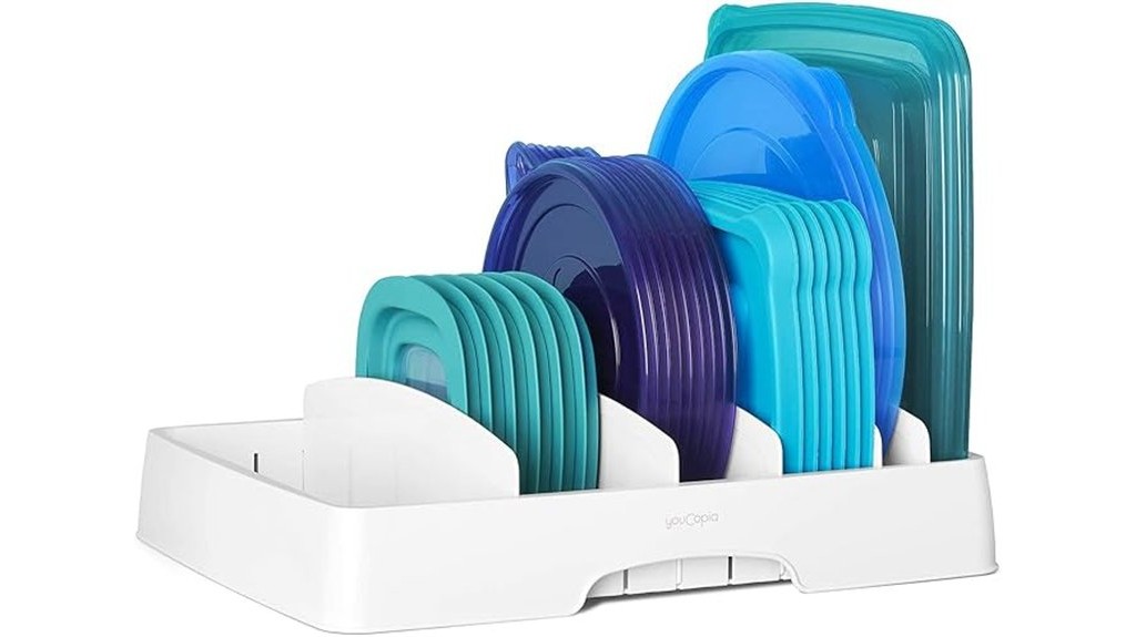 adjustable lid organizer system