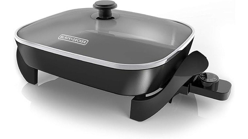 adjustable temperature electric skillet