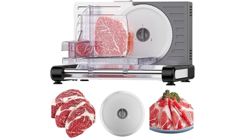 adjustable thickness meat slicer