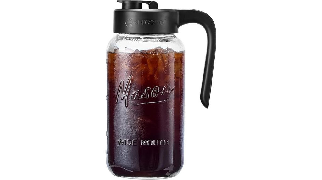 airtight glass pitcher lid