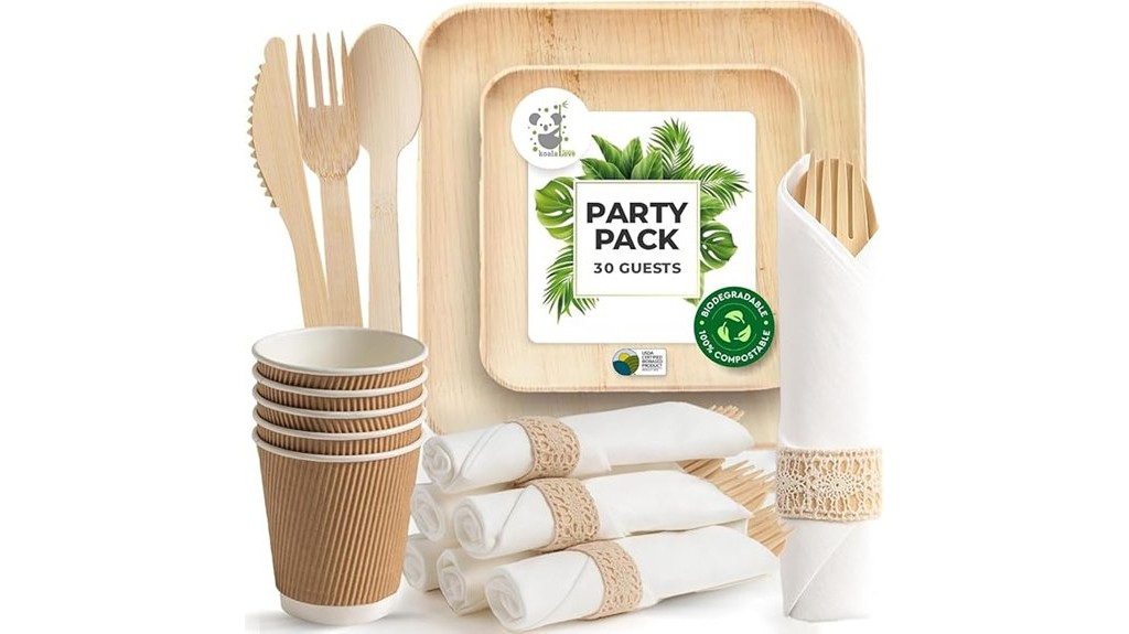 12 Best Bamboo Serveware Pieces for Stylish and Eco-Friendly Dining 4 bamboo party tableware set