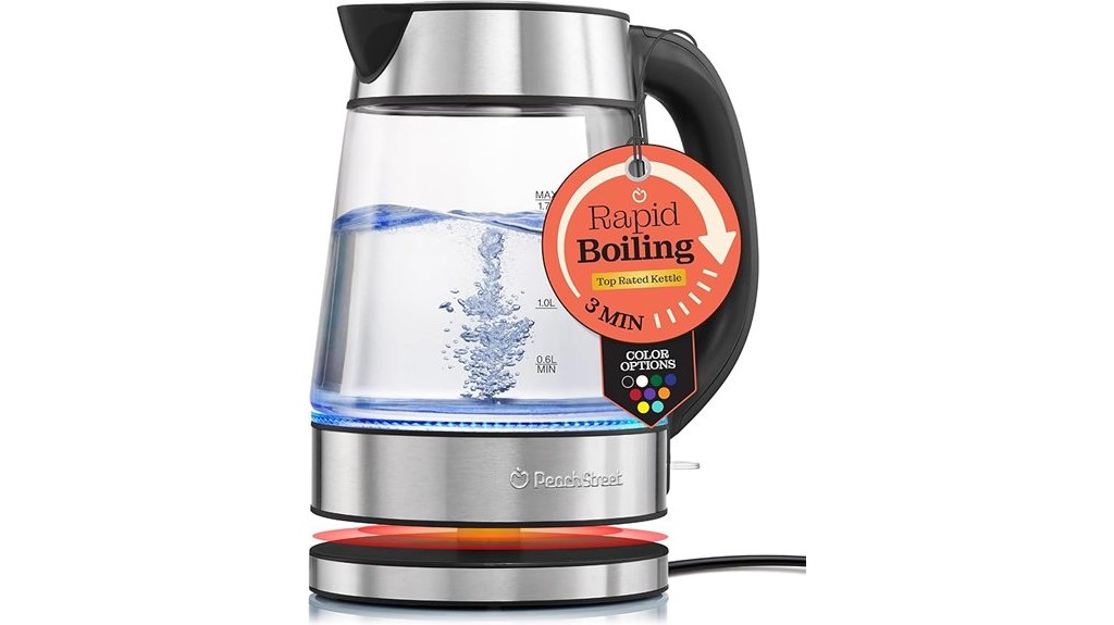 borosilicate glass electric kettle