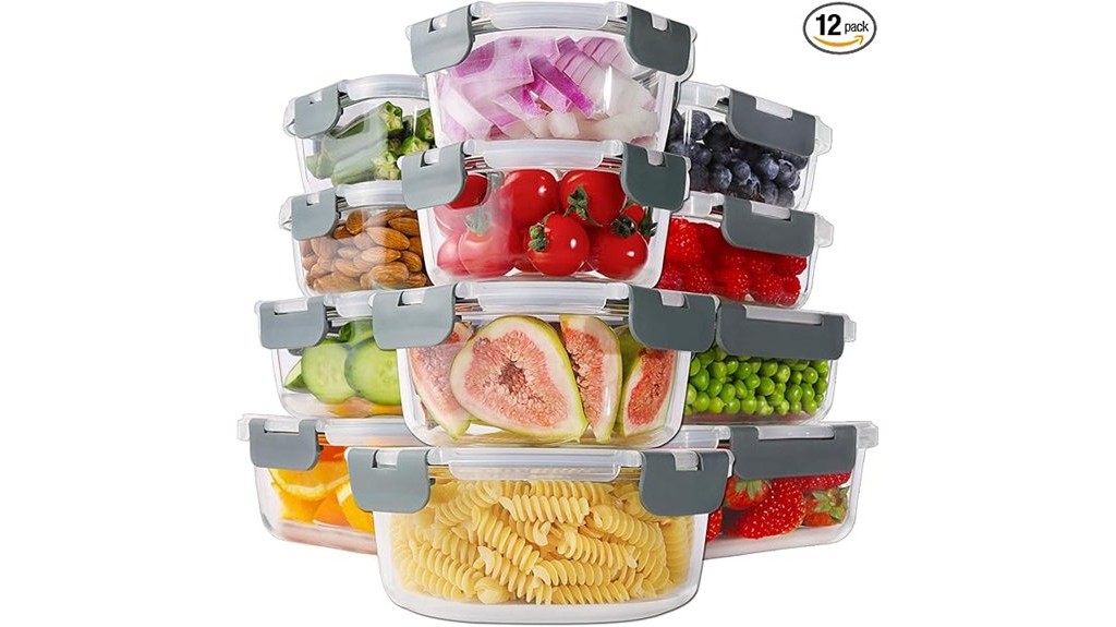 borosilicate glass storage containers