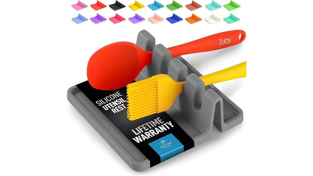 bpa free silicone utensil rest
