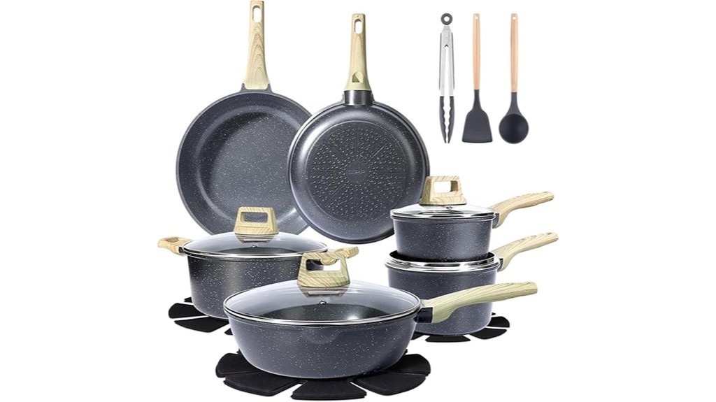 ceramic nonstick cookware set