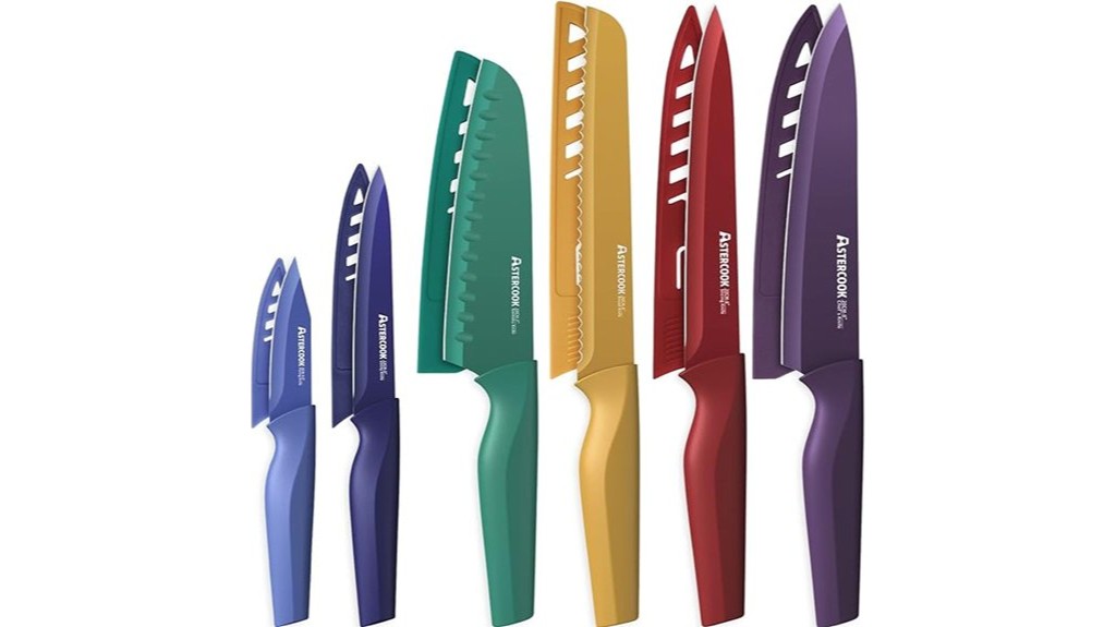 color coded kitchen knife set