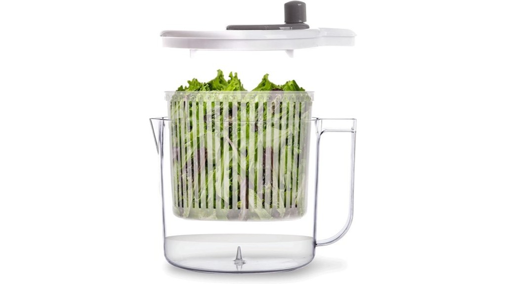 compact kitchen salad spinner