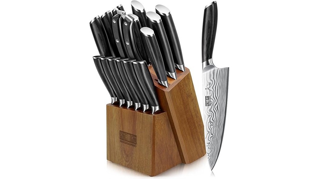 complete knife set included