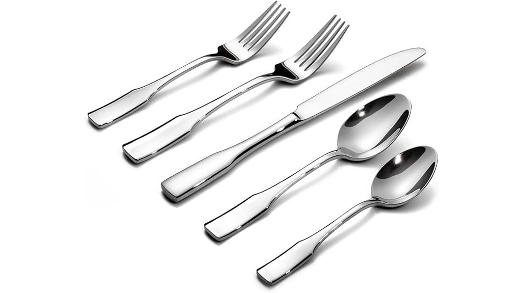 complete silverware set service