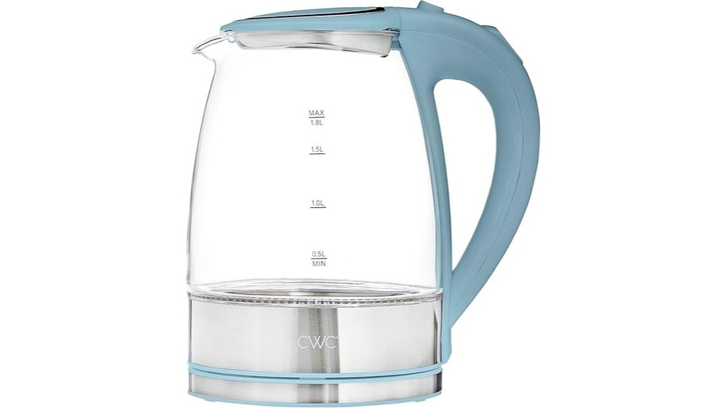 cordless slate blue kettle