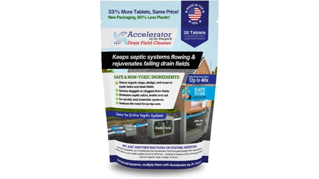 drain field cleaning tablets