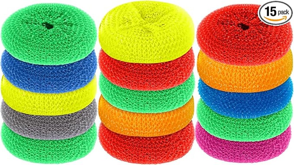 10 Best Sponges and Scrubbers for Kitchen Cleaning: Your Ultimate Guide to a Spotless Home 3 durable dish scrubbers set