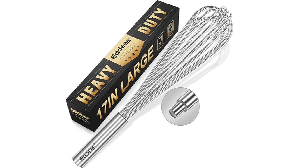 durable stainless steel whisk