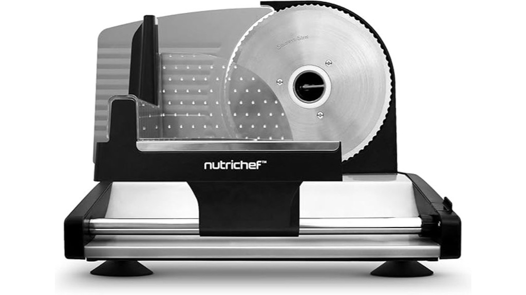 electric meat slicer black