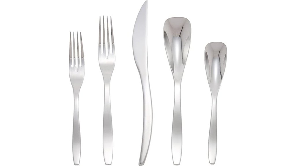 elegant 45 piece flatware collection