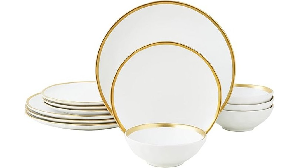 elegant white porcelain dinnerware