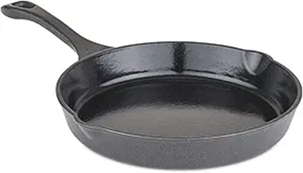 enameled cast iron skillet