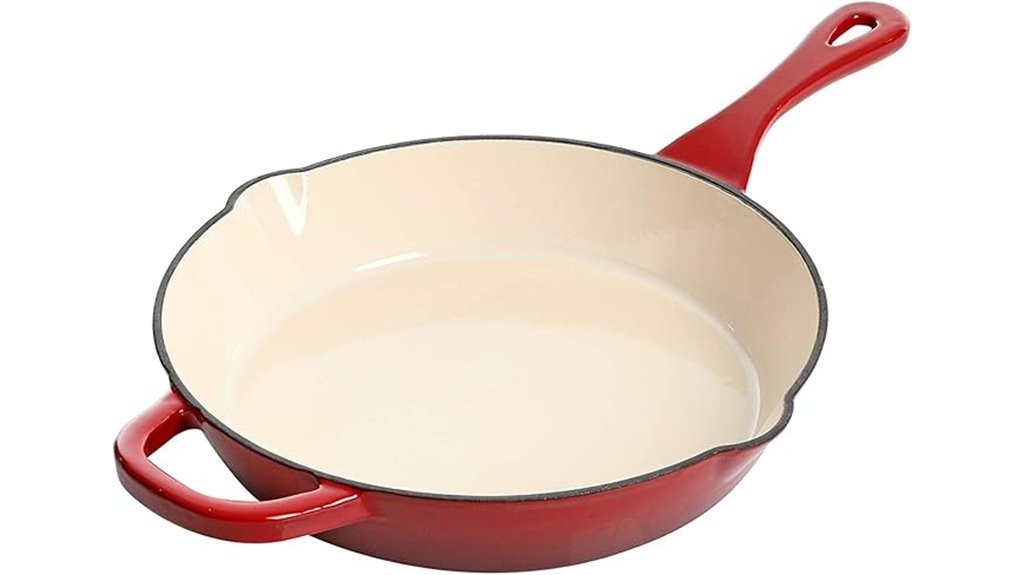 enameled cast iron skillet
