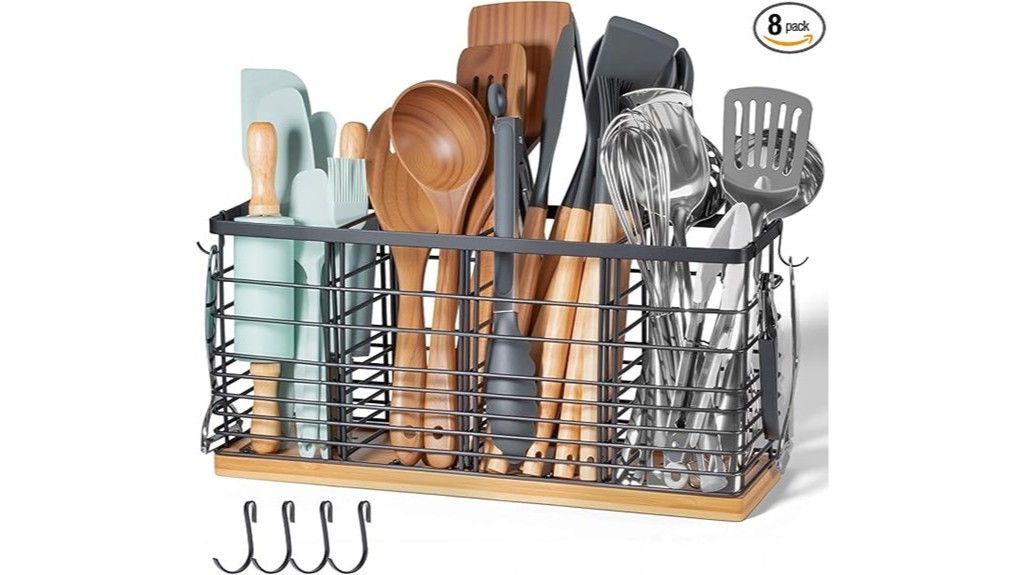 10 Best Kitchen Utensil Holders to Keep Your Cooking Space Organized and Stylish 10 extra large utensil holder