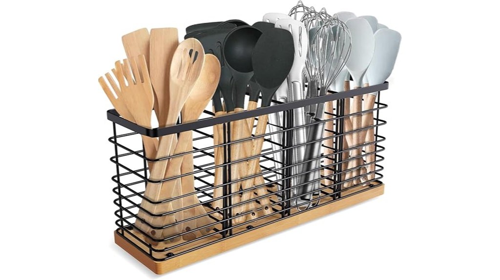 10 Best Kitchen Utensil Holders to Keep Your Cooking Space Organized and Stylish 6 extra large utensil holder