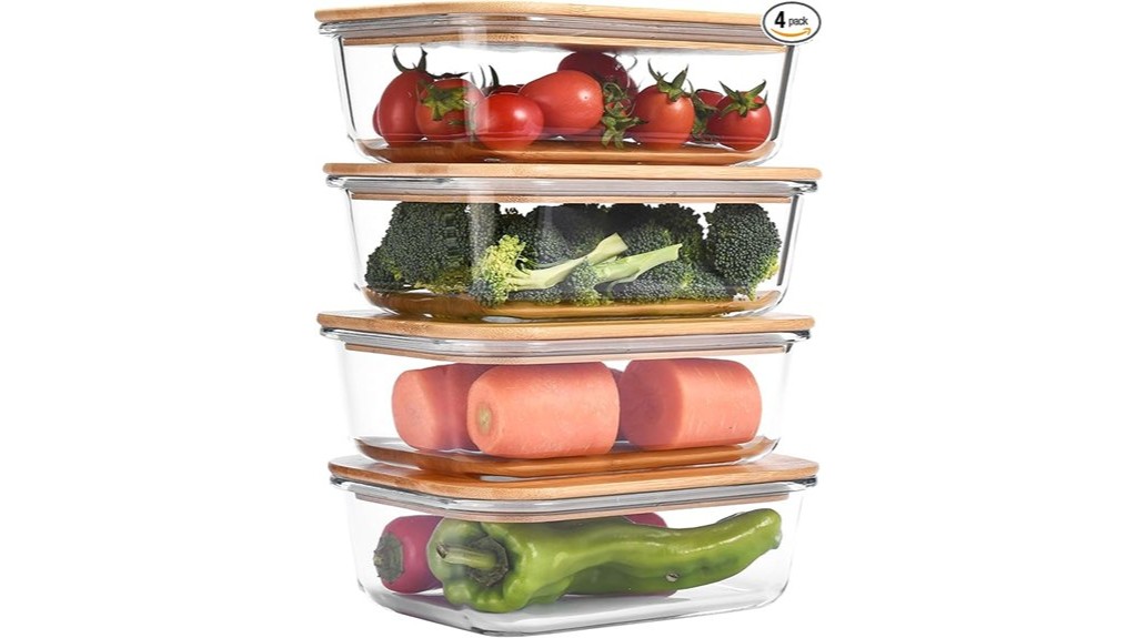 glass containers with lids