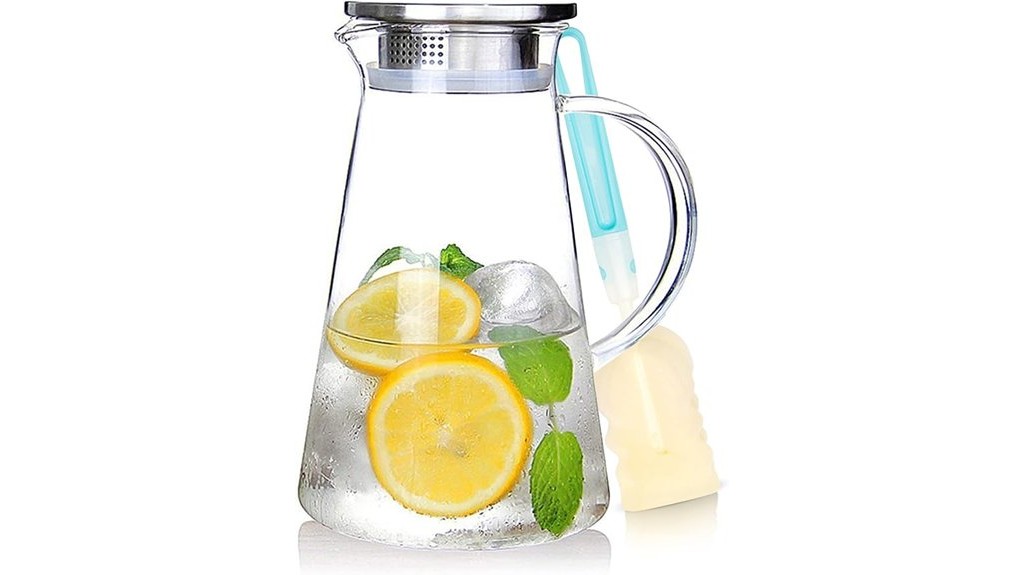 glass pitcher for beverages