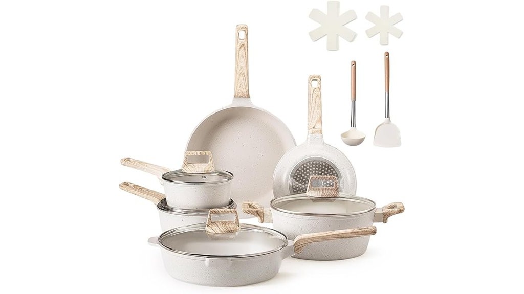 granite nonstick cookware set