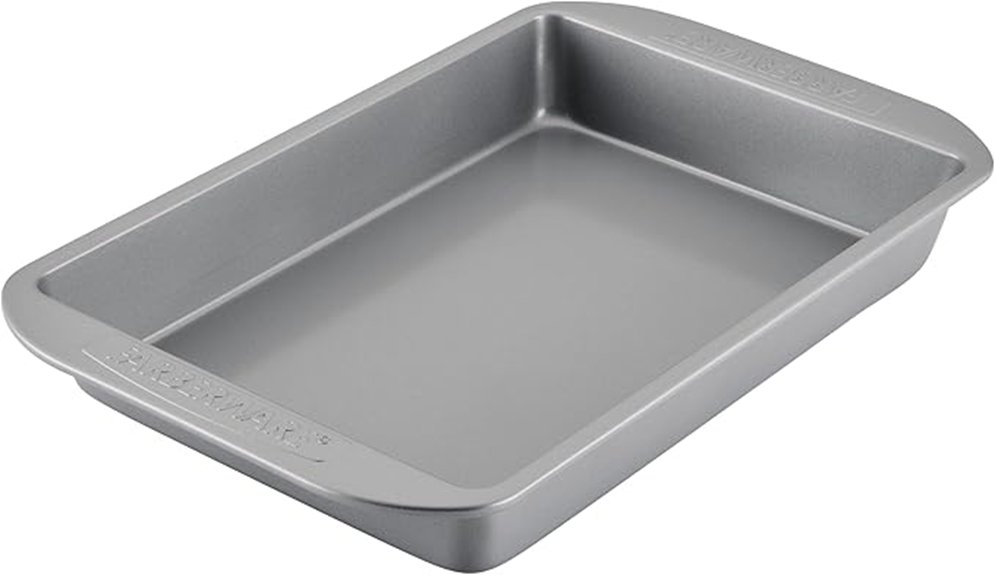 12 Best Brownie Pans for Perfectly Even Baking Every Time 11 gray nonstick cake pan