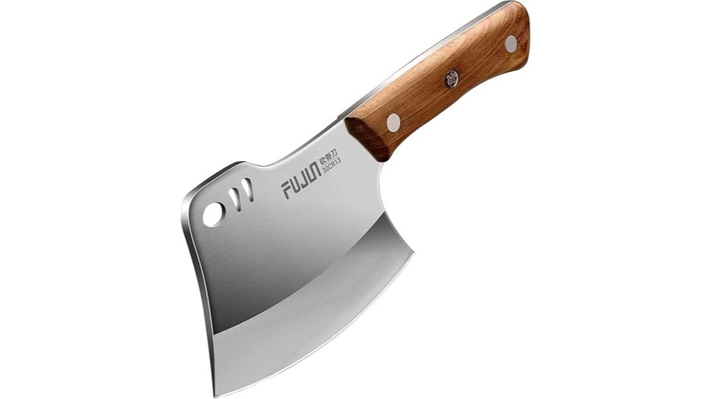 hand forged meat cleaver