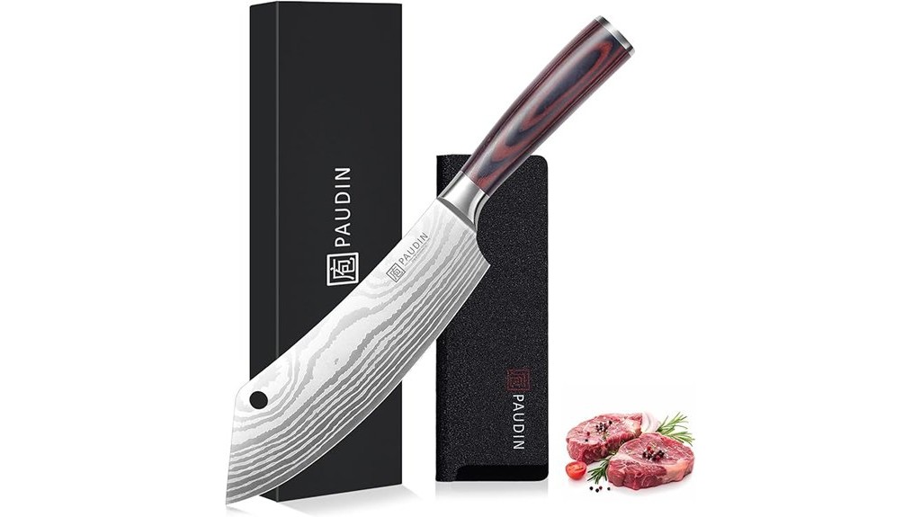 high carbon cleaver knife