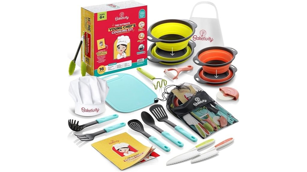 kids cooking with utensils