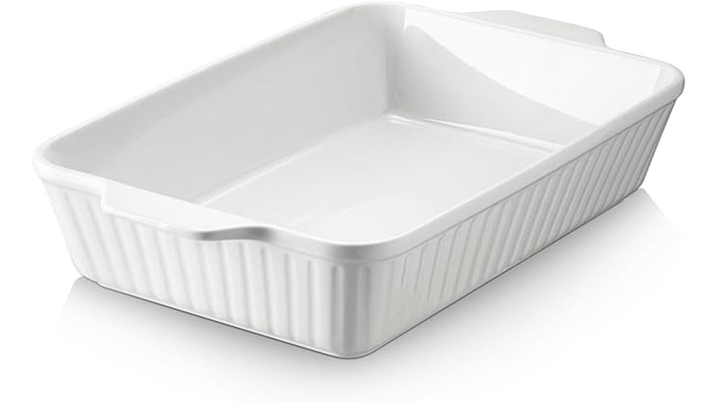large ceramic casserole dish