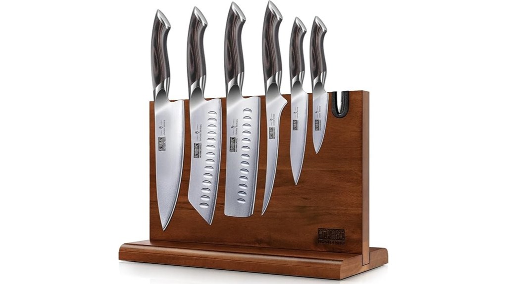 magnetic knife block set
