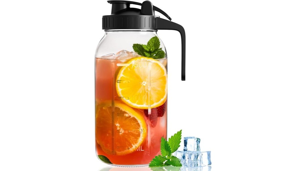 mason jar water pitcher